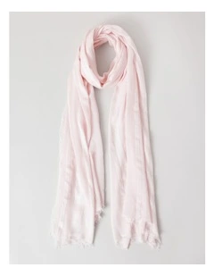 Self Stripe Scarf in Light Pink