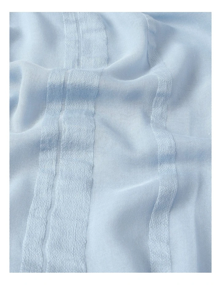 Self Stripe Scarf in Blue image 4