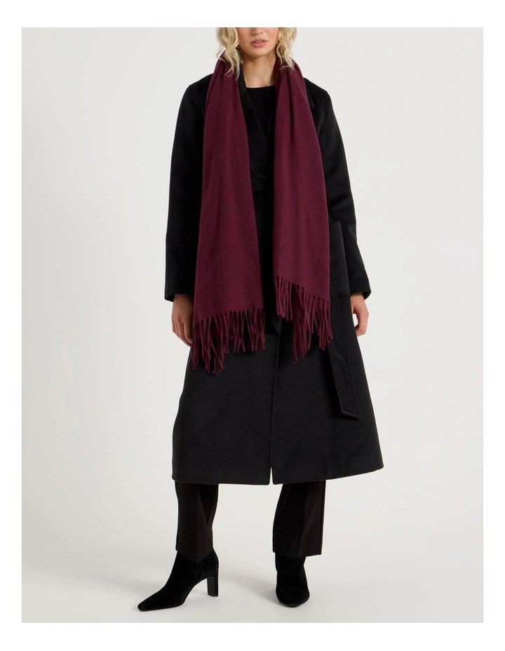 Pashminetta Winter Scarf in Burgundy image 4