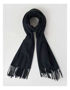 Basque Pashminetta Winter Scarf in Black