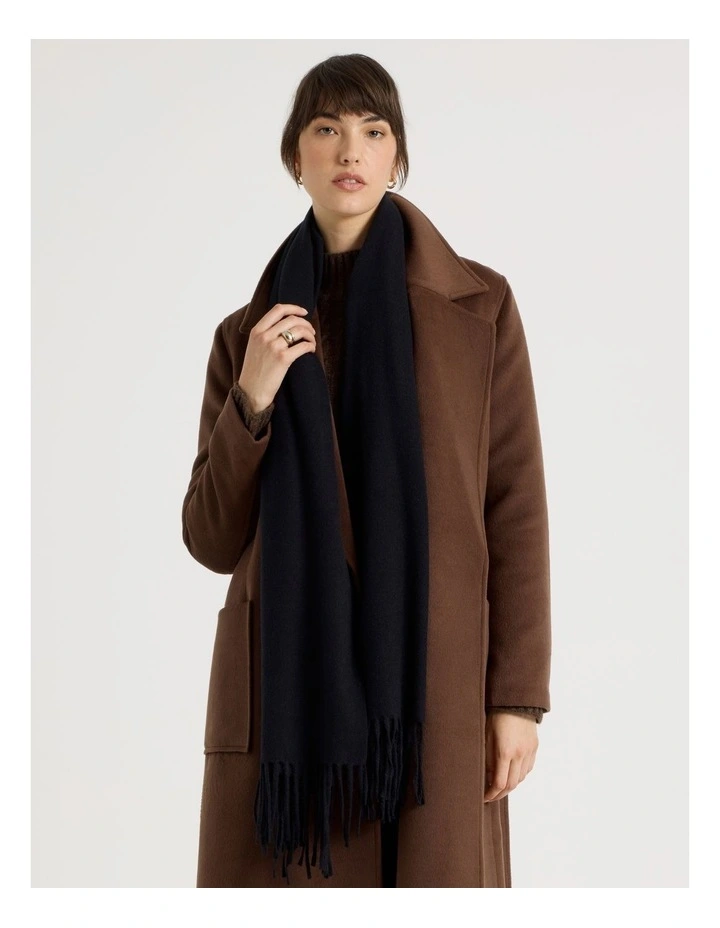 Pashminetta Winter Scarf in Black image 2