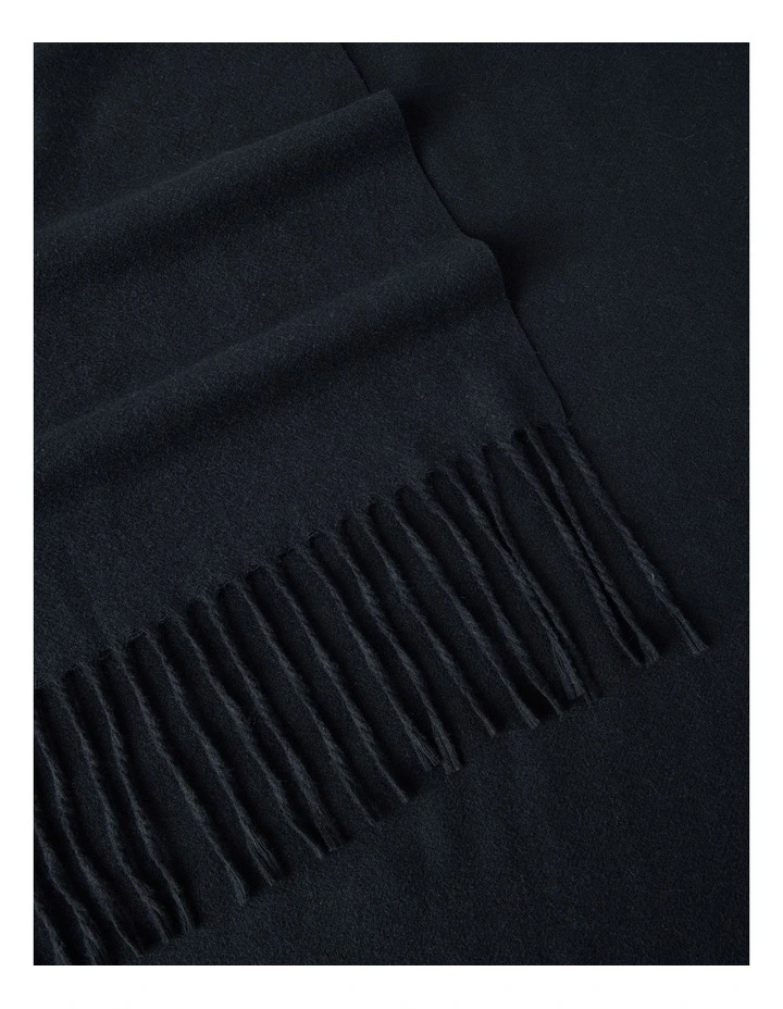 Pashminetta Winter Scarf in Black image 3