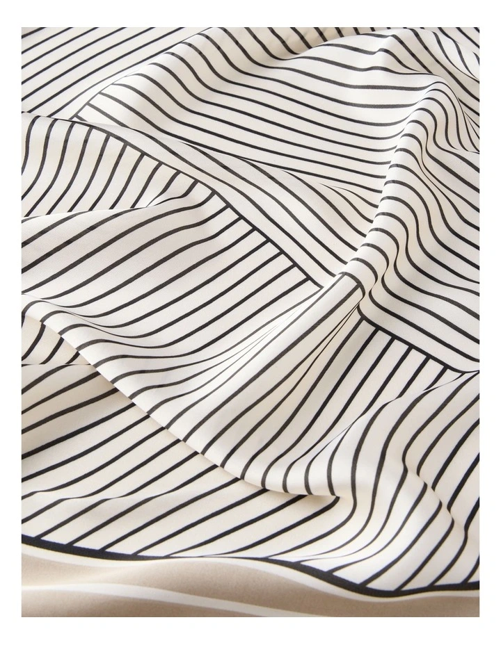 Striped Neckerchief in Black/White image 5