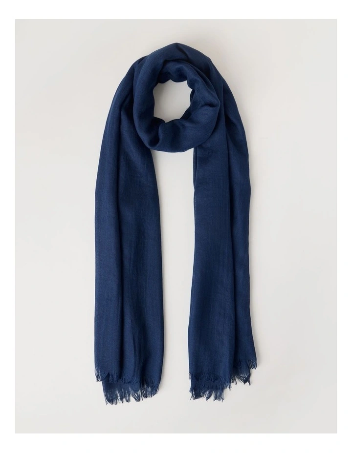 Light Weight Scarf in Navy image 1