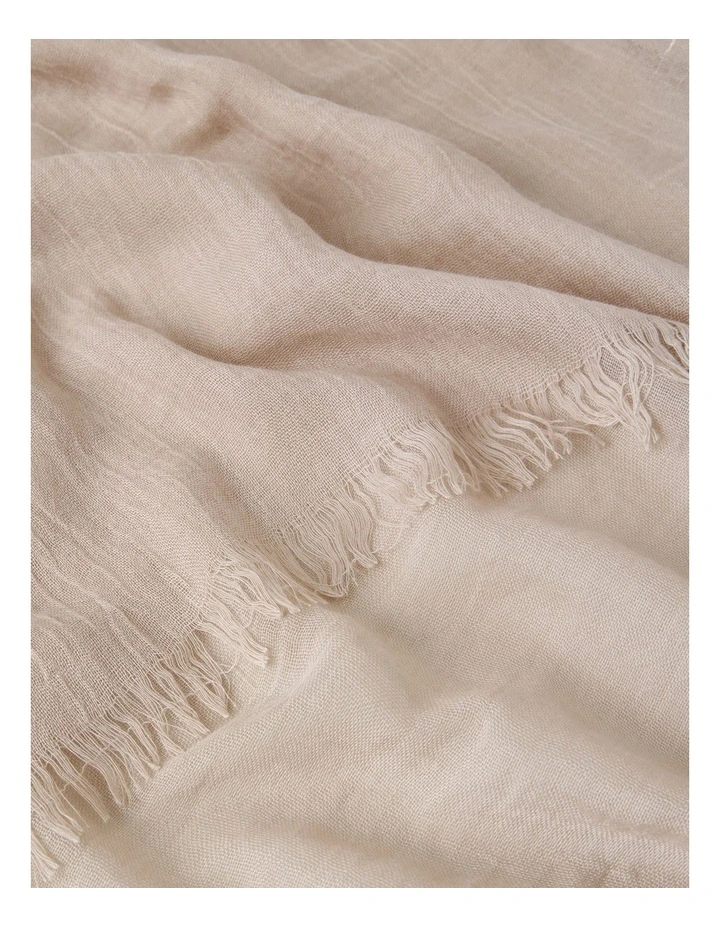 Light Weight Scarf in Taupe image 3