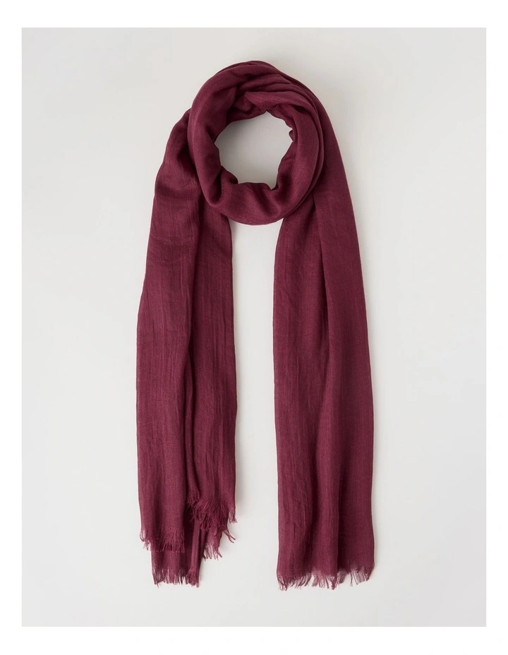 Light Weight Scarf in Burgundy image 1