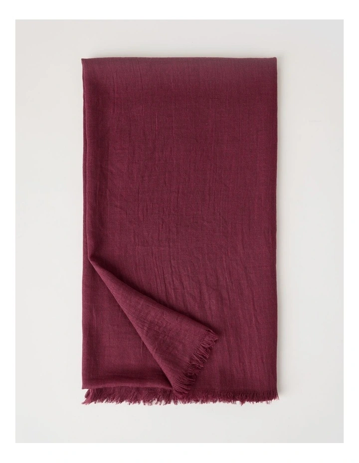 Light Weight Scarf in Burgundy image 4