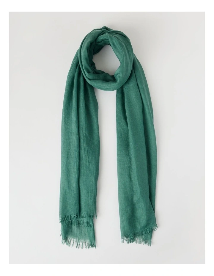 Light Weight Scarf in Green image 1