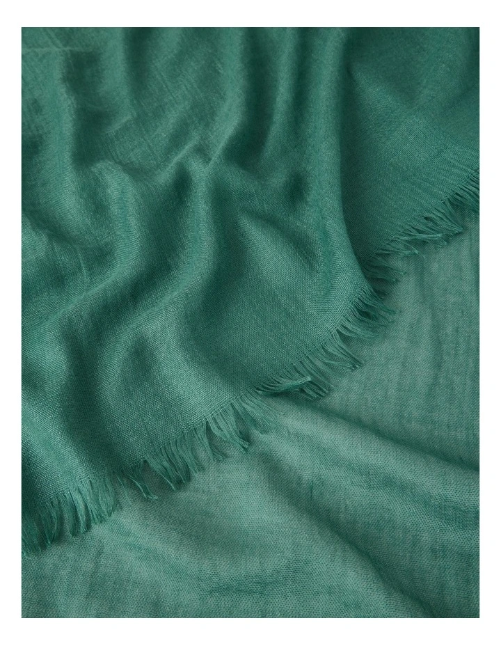 Light Weight Scarf in Green image 3