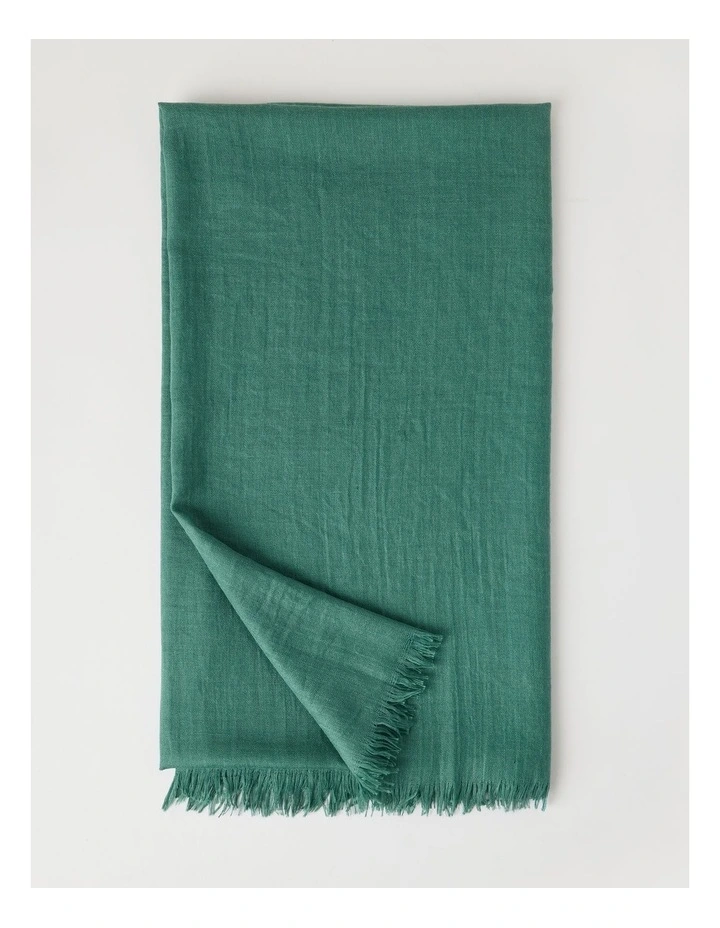 Light Weight Scarf in Green image 4