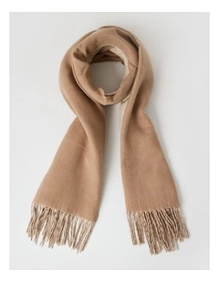 Reversible Winter Scarf in Camel