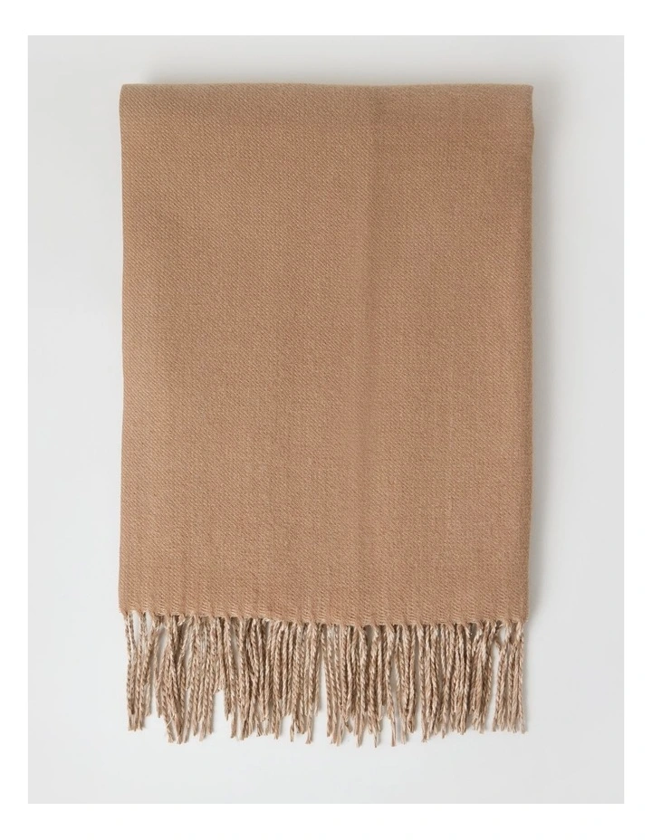 Reversible Winter Scarf in Camel image 4
