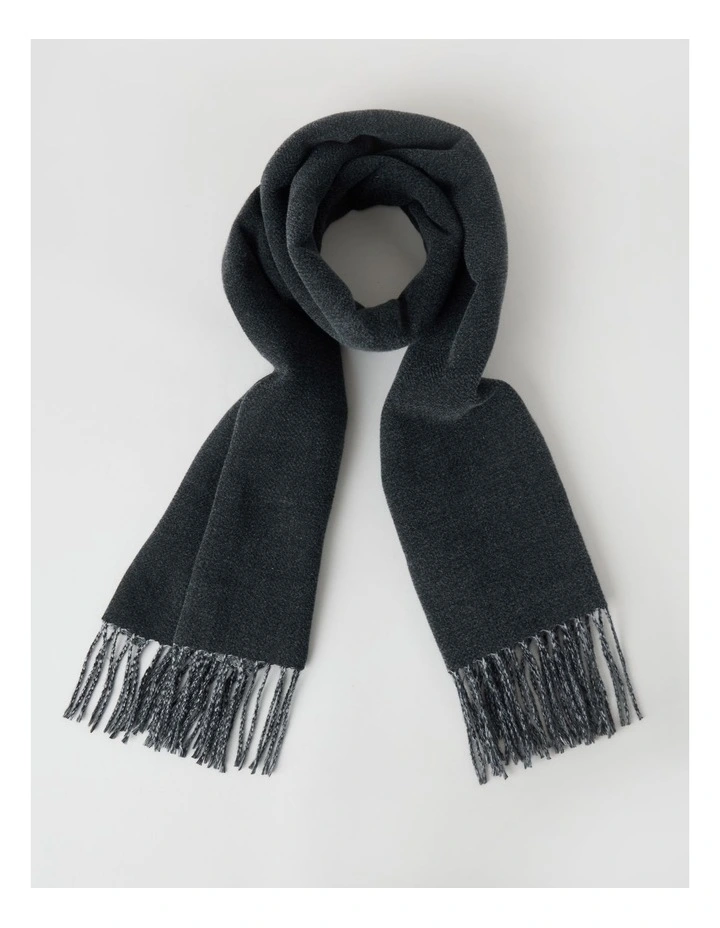 Reversible Winter Scarf in Charcoal image 1