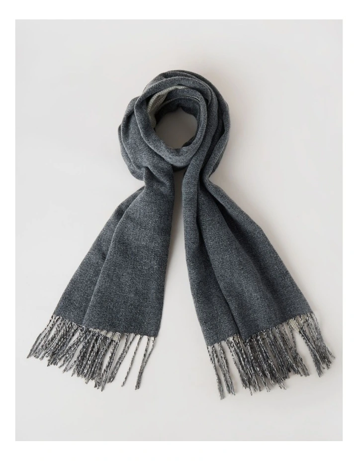 Reversible Winter Scarf in Grey image 1