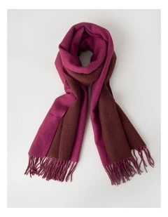 Reversible Winter Scarf in Burgundy