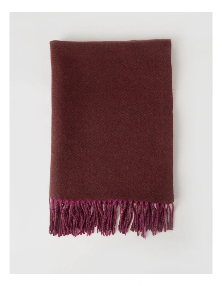 Reversible Winter Scarf in Burgundy image 3