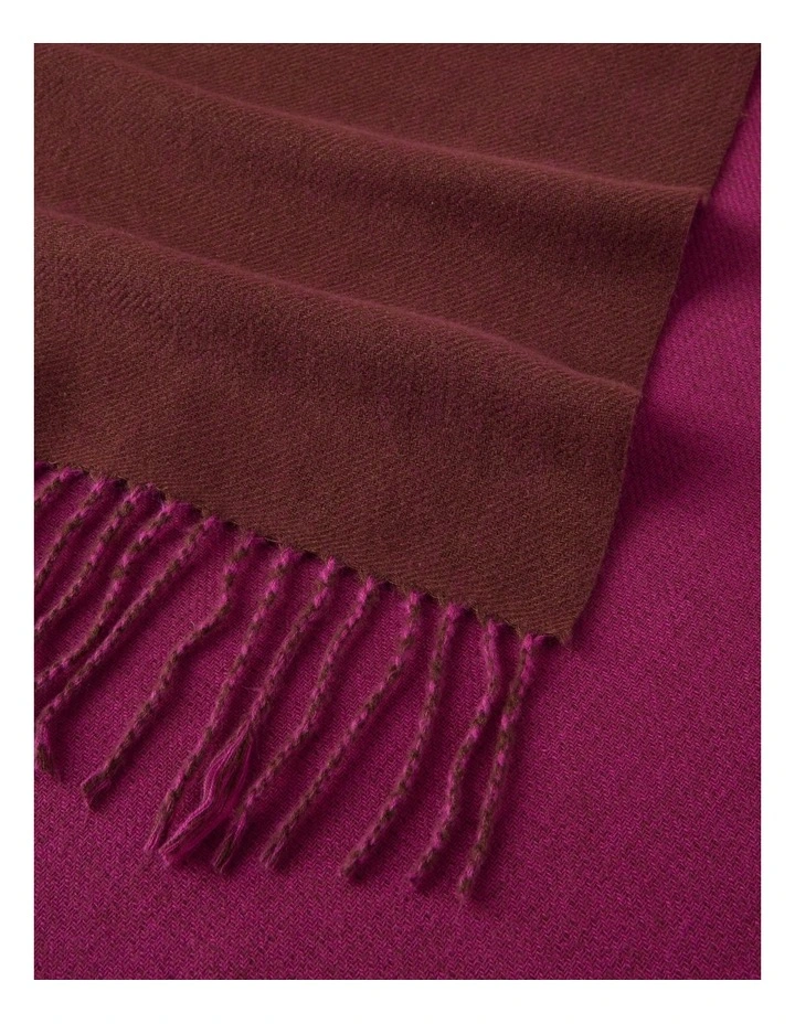 Reversible Winter Scarf in Burgundy image 5