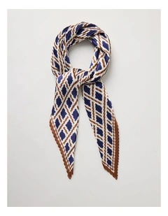 Maria Pleated Neckerchief in Caramel