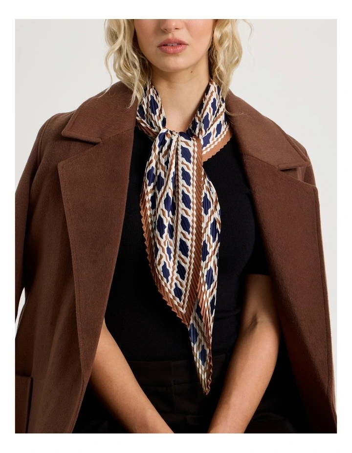 Maria Pleated Neckerchief in Caramel image 2