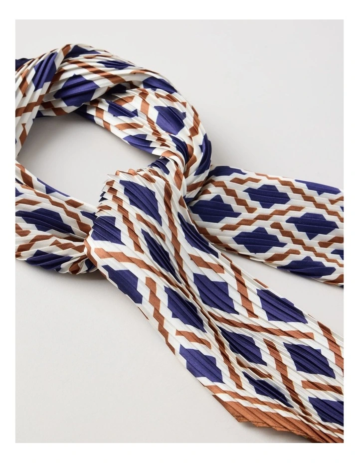 Maria Pleated Neckerchief in Caramel image 2