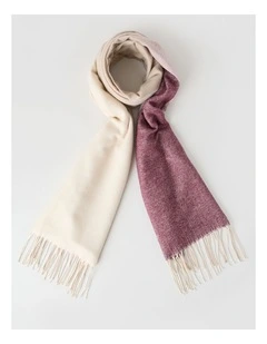Dayton Brushed Winter Scarf in Blush