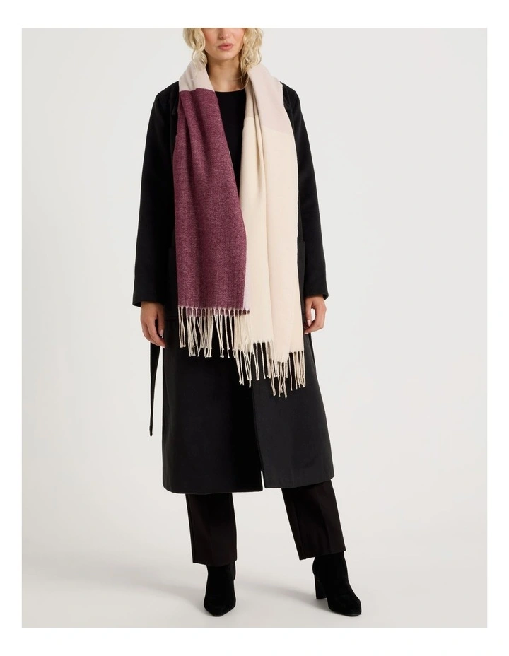 Dayton Brushed Winter Scarf in Blush image 2