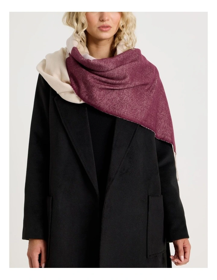 Dayton Brushed Winter Scarf in Blush image 4