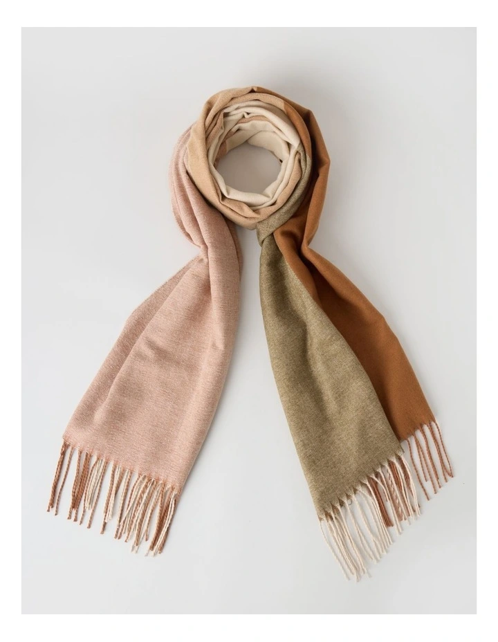 Dayton Brushed Winter Scarf in Camel image 1