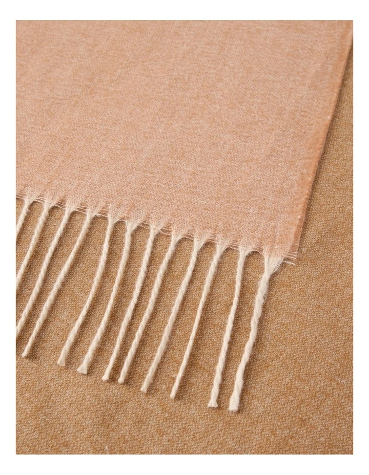 Dayton Brushed Winter Scarf in Camel image 3