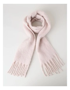 Sienna Brushed Chunky Winter Scarf in Blush