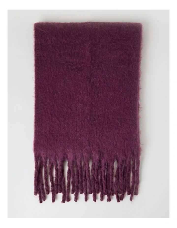 Sienna Brushed Chunky Winter Scarf in Blush image 3