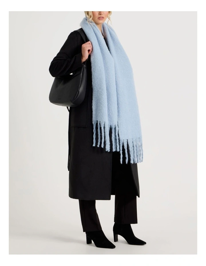 Lydia Two Tone Winter Scarf in Blue image 2