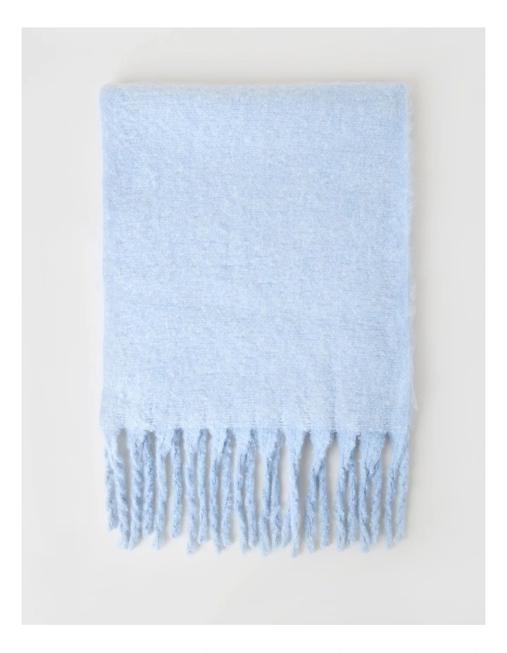 Lydia Two Tone Winter Scarf in Blue image 3