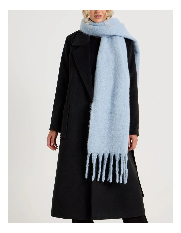 Lydia Two Tone Winter Scarf in Blue image 4