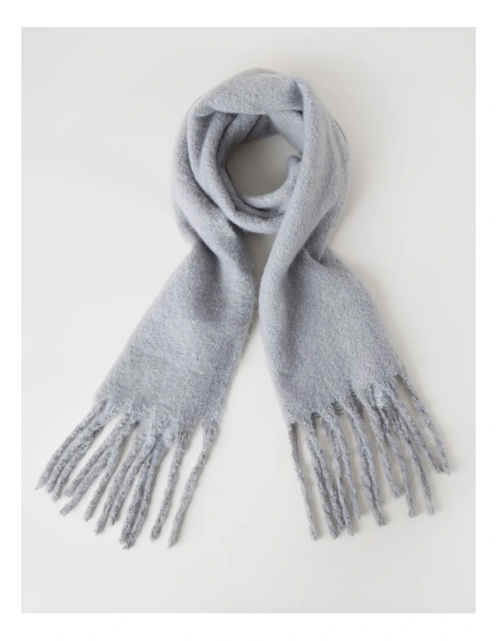 Lydia Two Tone Winter Scarf in Grey image 1