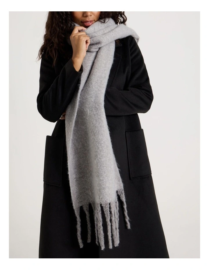 Lydia Two Tone Winter Scarf in Grey image 2