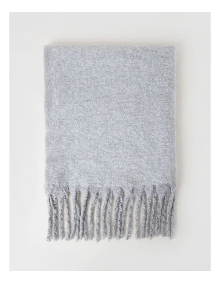 Lydia Two Tone Winter Scarf in Grey image 3
