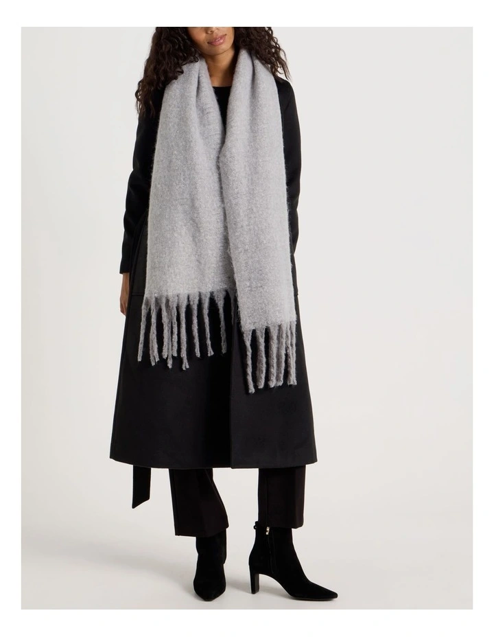 Lydia Two Tone Winter Scarf in Grey image 4
