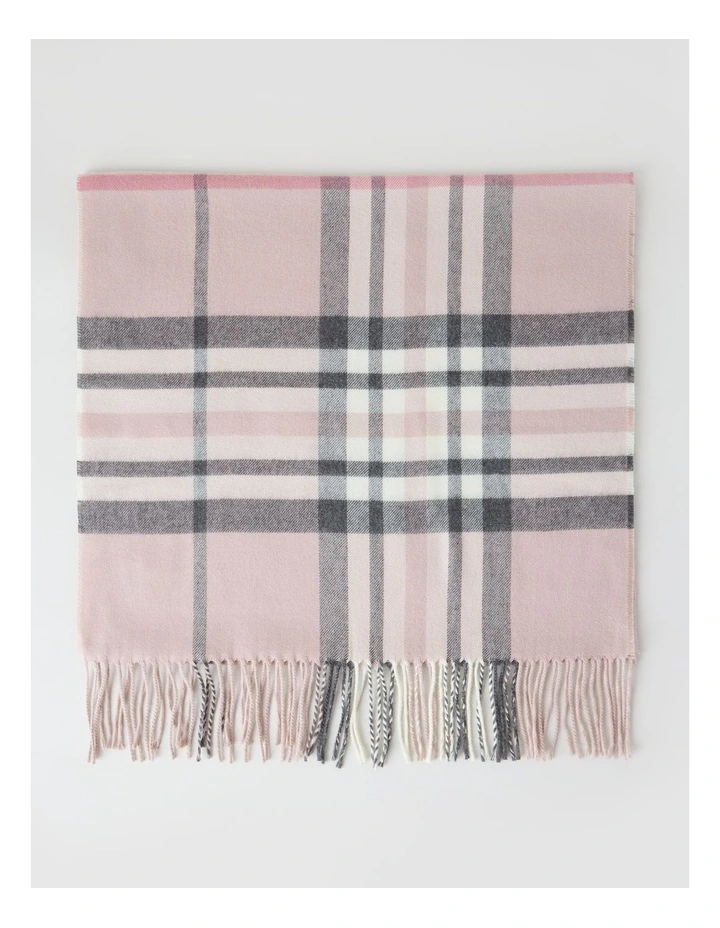 Plaid Cashmink Winter Scarf in Blush image 4