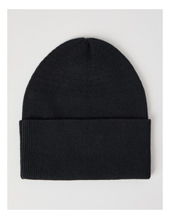 Basque Rib Beanie in Black