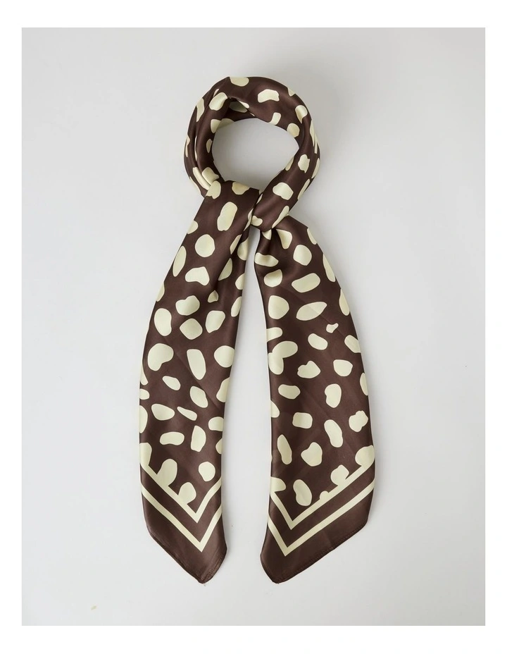 Scarf in Fawn and Cream Spot Print image 1