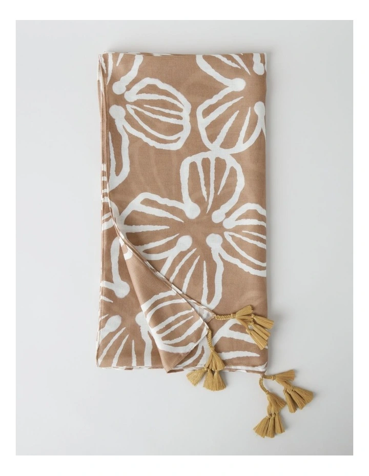 Bimini Scarf in Floral Tan Print image 3