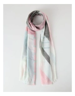 Grace Light Weight Scarf in Pink and Sage