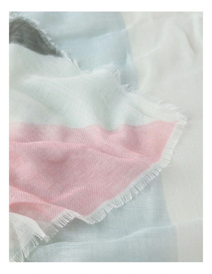 Grace Light Weight Scarf in Pink and Sage image 3