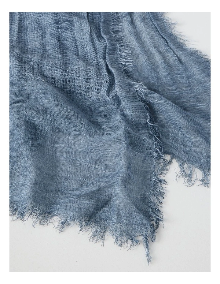 Dawn Crinkle Scarf in Blue image 3
