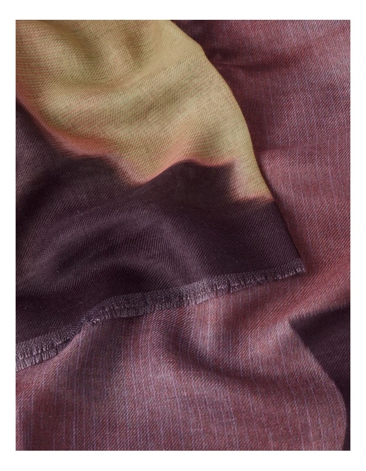 Lightweight Scarf in Plum Bloom Print image 5