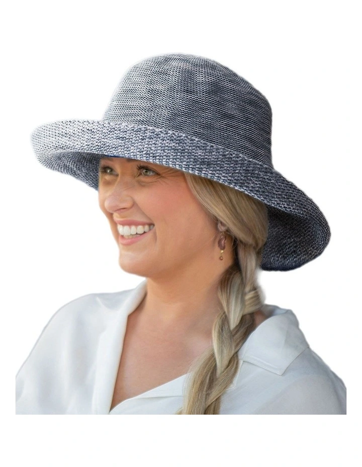 Sou'Wester Summer Hat in Mix Blue image 2