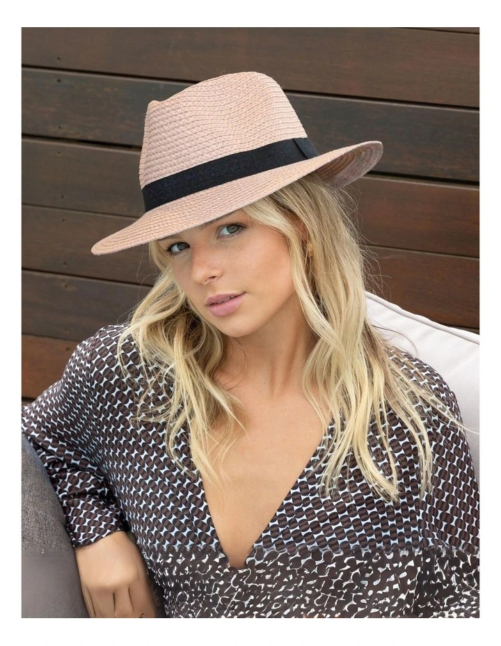 Carolina Fedora in Soft Pink image 2