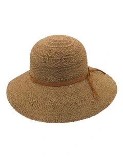 Kimberley Capeline Summer Hat in Caramel