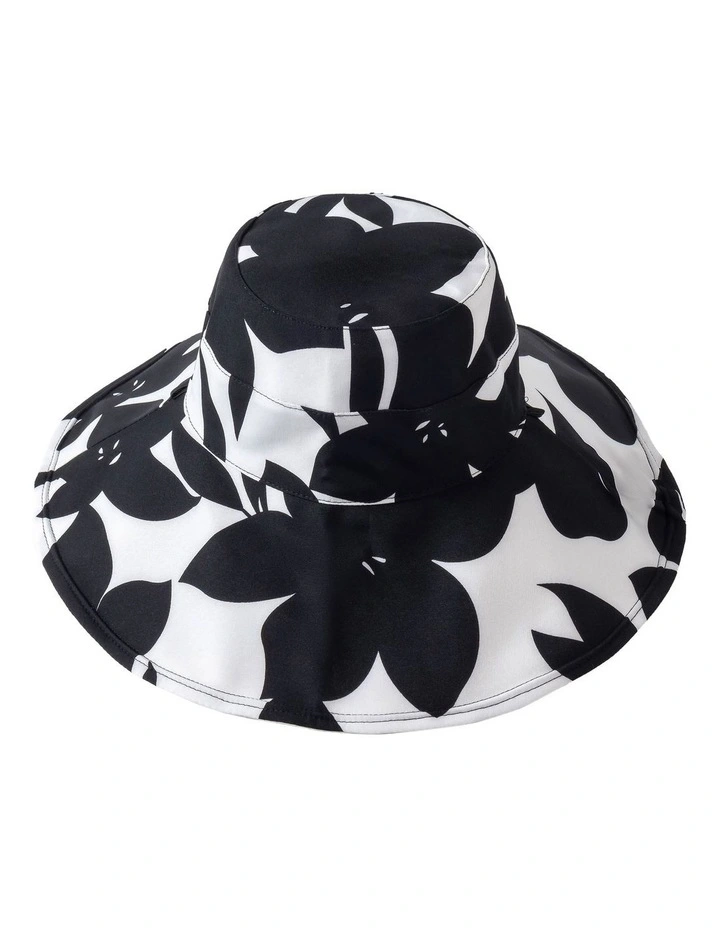 Leaf Print Canvas Hat image 1